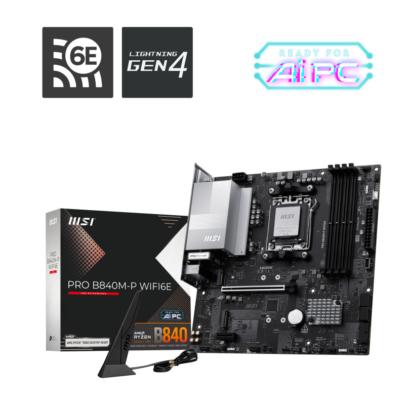 MB MSI PRO B840M-P WIFI6E AM5 DDR5 ATX image 5